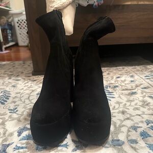 Women’s Platform 4 Inch Chunky Heel Boots